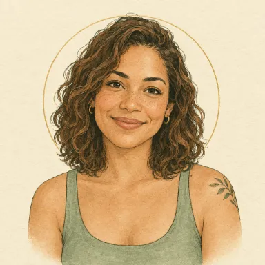 Mulher de cabelo ondulado