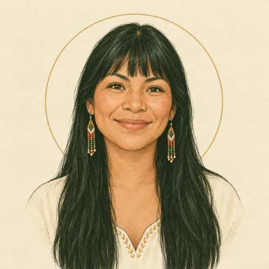 Mulher indígena de franja